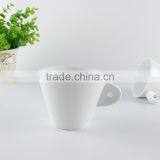 Wholesale White Custom Logo Cappuccino Cup and Saucer Set thumbnail-5