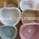 Set 3 Willow Material Hand Made Decorative Empty Wicker Serving Tray thumbnail-4