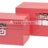 Shiny Turquoise Lacquer Box Vietnam thumbnail-3
