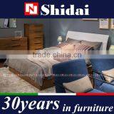 Italian European Style Functional Storage Bed Wooden B-825L thumbnail-1