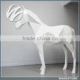 Life Size Stainless Steel 3D Abstract Horse Sculpture thumbnail-1