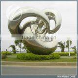 Modern Outdoor Art Decoration Stainless Steel Sculpture thumbnail-1