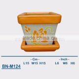 Vietnamese Ceramic Sandblasting Mini Flower Pot BN-M124 thumbnail-1
