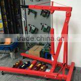 Red Colour Professional Folding Hydraulic Shop Crane thumbnail-1