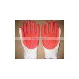 7 Gauge Red Rubber Palm Glove for Construction thumbnail-1