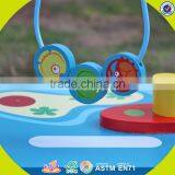 2017 New Design 5 in 1 Multi-function Children Wooden Bead Maze Table W11B134 thumbnail-2