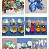 2015 Wholesale Flat Back Loose Stone, Glass Flat Abck Sew-on Stone thumbnail-5