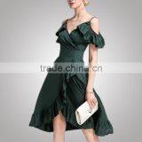 Fashion Design Classic Look Young Ladies Green Dress For Tall Women thumbnail-4