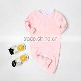Wholesale Skin Friendly Blank Clothes Baby Girl Sleepwear Romper thumbnail-4