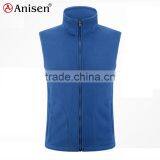 Custom Oem Comfortable Polar Fleece Breathable Zipper-up Windbreaker Men Vest thumbnail-1