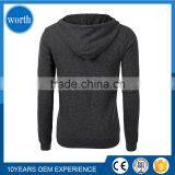 2017 Blank Men Hoodie Long With OEM Custom Service From China Supplier thumbnail-3