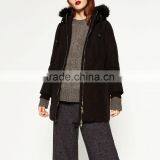 High Quality Fashion Black Parka Italian Fur Coats for Lady thumbnail-3