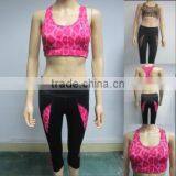 Cheap Wholesale Sexy Tiger Women Sports Wear Bra Yoga Suit thumbnail-1