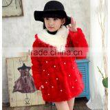 Wholesale New Girls Winter Fur Collar Faux Fur Coat Thickened Child Children Coat thumbnail-1