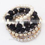 Fashion Multilayer Resin Rose Bracelet,sex Adjustable Bangle Bracelet thumbnail-4