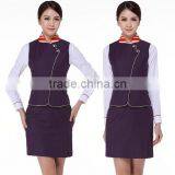 2016 Good Quality Juqian Brand Wholesale Women Vest Slim Fit Airline Vest Suits thumbnail-3