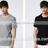 Custom High Quality Blank Men Plain Stretch Print 100 Cotton t Shirt thumbnail-5