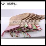 Monogrammed Burlap Christmas Stocking thumbnail-6