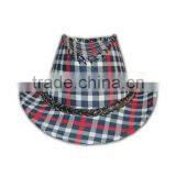 ISO9001 BSCI Factory Hot Sale Red Fleece Tailored Made Plaid Hat thumbnail-2