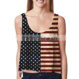 Cotton Tank Top Short Front Long Back Printed Patchwork Size:Free Size Sold By PC thumbnail-1
