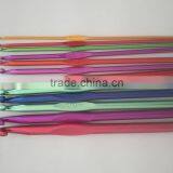 Knitting Needle Type Steel Crochet Hook Set