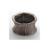 Antique No-toxin an Ni-free Bronze Tone Wide Cuff Metal Bangle Bracelets for Women thumbnail-1