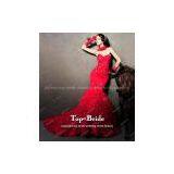 S950 Real Photo Fashion Design Wedding Dresses Red Bridal Gown thumbnail-2