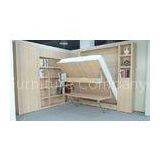 Double Size Folding Murphy Wall Bed With Bookshelf and Table thumbnail-1