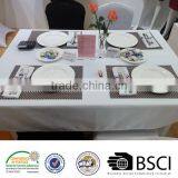 100% Spun Polyester Napkins And Tabletops Strip Spun Poly Napkins