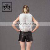 Top Quality Short Vest Waistcoat Arctic Real Fox Fur Coat thumbnail-6