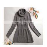 fashionable soft pretty sexy jacquard acrylic knitted laides winter dress