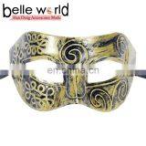 Hot Sale Gold Silver Color Venice Masks Copper-colored Half Face Eye Mask for Men thumbnail-1
