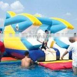 inflatable giant shark water park games outdoor water games