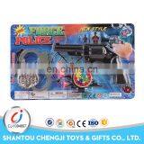 High quality kids military police set funny plastic toy gun safe