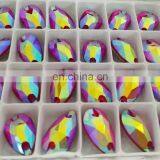 DZ-3065 AB Effect Color Flat Back Drop Crystal Sew on Stones for Clothes thumbnail-3