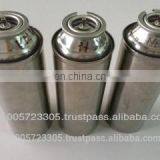 STAINLESS STEEL BUTANE GAS CARTRIDGE 220G NOZZLE TYPE