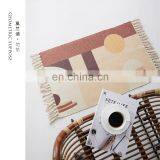 Amazon Mat Rugs Carpets for Bedroom Living Room Nordic Rugs RAWHOUSE Woven Cotton Printed Rug thumbnail-1