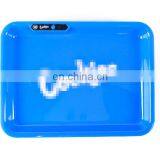 HQP-XJ07 HongQiang NEW LED Wholesale Cheap Cigarette Rolling Tray Portable Metal Tinplate Automatic Luminous Tray thumbnail-4