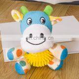 Wholesale Eco Friendly Custom Squeaker Private Label Designer Pack Set Small Stuffed Pet Dog Plush And TPR Toy thumbnail-2