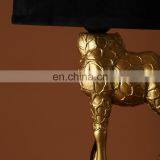 Creative Small Giraffe Resin Animal Base Home Decoration Black Lampshade Luxury Gold Desk Lights for Living Room thumbnail-4