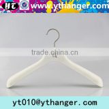 YY0392 white men suit rubber coated hanger rubber paint clothes hanger for boutique shop