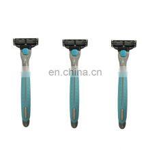 Cheap 3 Layers Blade Cartridge Abs-tpe Shaving System Razor Stainless Steel Metal Shaving Razor thumbnail-3