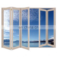 Aluminium thermal break sliding casement door bi folding accordion glass exterior door