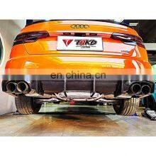 Car Accessories Auto Carbon Fiber Rear Bumper Kits Diffuser Lip For AUDI A4 S4 B9 Sport thumbnail-4