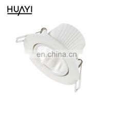HUAYI China Wholesale SMD Indoor Hotel Office Ceiling Round 4w 7w Recessed LED Downlights
