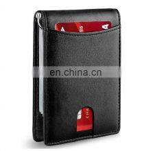 2021 Hot Selling Minimalist Slim Rfid Genuine Leather Wallet Genuine thumbnail-1