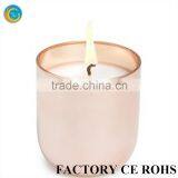 Chinese Rose Gold Mercy Candle Holders Glass Jar for Candle Making Quality Choice