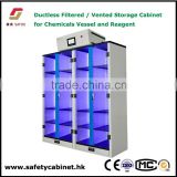 laboratory compartment cabinet with transparents door and high absorption filters