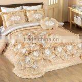 Handwork/Patchwork Luxcury Cream Wedding Bedding Set Turkey and Middle East Style thumbnail-1
