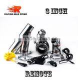 3 Inch Type y 304 Stainless Steel Exhaust Muffler Tip Vacuum Valve With Remoter